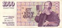 () Банкнота Исландия 1984 год 1 000 крон "Бриньоульвюр Свейнссон"   UNC