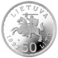() Монета Литва 1997 год 50 лит ""   AU