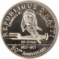 () Монета Гаити 1977 год 100  ""   Биметалл (Серебро - Ниобиум)  UNC