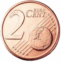 (2011) Монета Эстония 2011 год 2 евроцента   Сталь, покрытая медью  VF