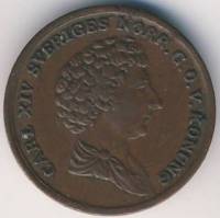 (№1832km634) Монета Швеция 1832 год 1/6 Skilling