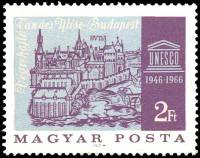 (1966-041) Марка Венгрия "Будапешт"    20-летие ЮНЕСКО III Θ