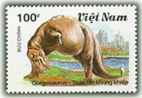 (1990-075) Марка Вьетнам "Горгозавр"    Доисторические животные III O