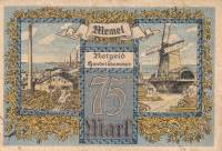 (№1922P-8) Банкнота Мемель 1922 год "75 Mark "Немецкая марка"