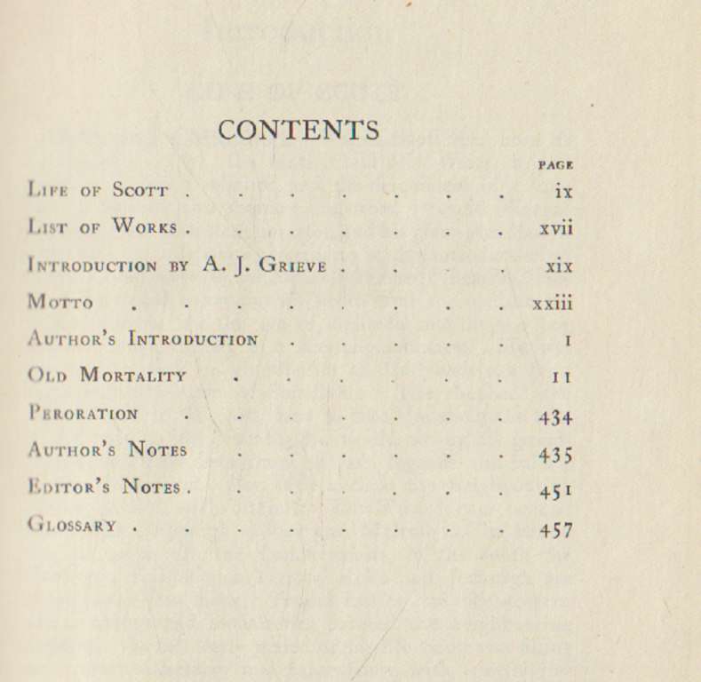 Книга &quot;Old mortality&quot; 1926 W. Scott Лондон Твёрдая обл. 460 с. Без илл.