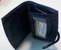 Портмоне женское "Grand", Натуральная фактурная кожа, 1 отделение на магнитной клепке, Фиолетовый