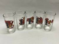 Набор стаканов 5 шт, стекло Год дракона