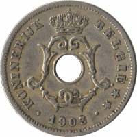 (№1902km49) Монета Бельгия 1902 год 10 Centimes (Фламандские легенды - небольшим года)