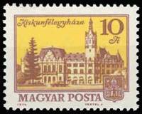 (1974-087) Марка Венгрия "Кишкунфеледьхаза"    Городские пейзажи (Стандартный выпуск) III Θ
