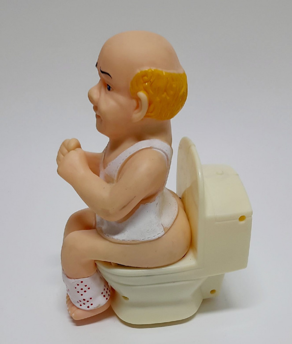 Игрушка &quot;The funny toilet boy&quot;, резина, пластик, на батарейках, рабочая (сост. на фото)