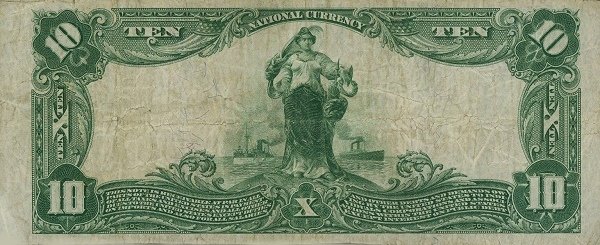 (№1901P-FR-626b) Банкнота США 1901 год &quot;10 Dollars&quot;