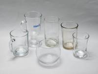 Набор Стаканы Кружки Подсвечник для чайной свечи 6 предметов прозрачное стекло