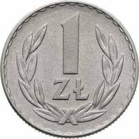 () Монета Польша 1957 год 1  ""   Алюминий  UNC
