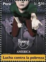 (№2006-2049) Марка Перу 2006 год "Борьба с нищетой", Гашеная