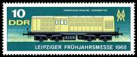 (1968-016) Марка Германия (ГДР) "Локомотив"    Ярмарка, Лейпциг III Θ