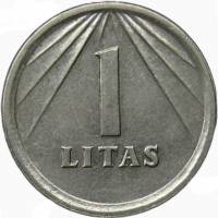 () Монета Литва 1991 год 1  ""   Медь-Никель  UNC