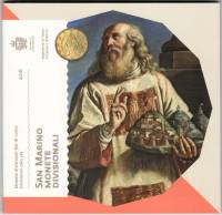 (2016, 8 монет) Набор монет Сан-Марино 2016 год "Святой Марин"  Буклет