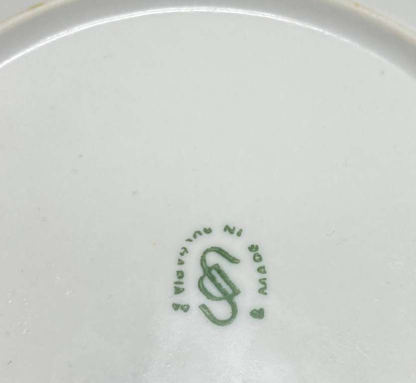 Тарелки десертные цветы, Болгария, 5 шт