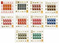 (1970-037-46) Серия Набор листов марок (10 шт) СССР    В.И. Ленин 100 лет со дня рождения  II O