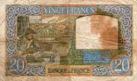 (№1941P-92b.5) Банкнота Франция 1941 год "20 Francs"