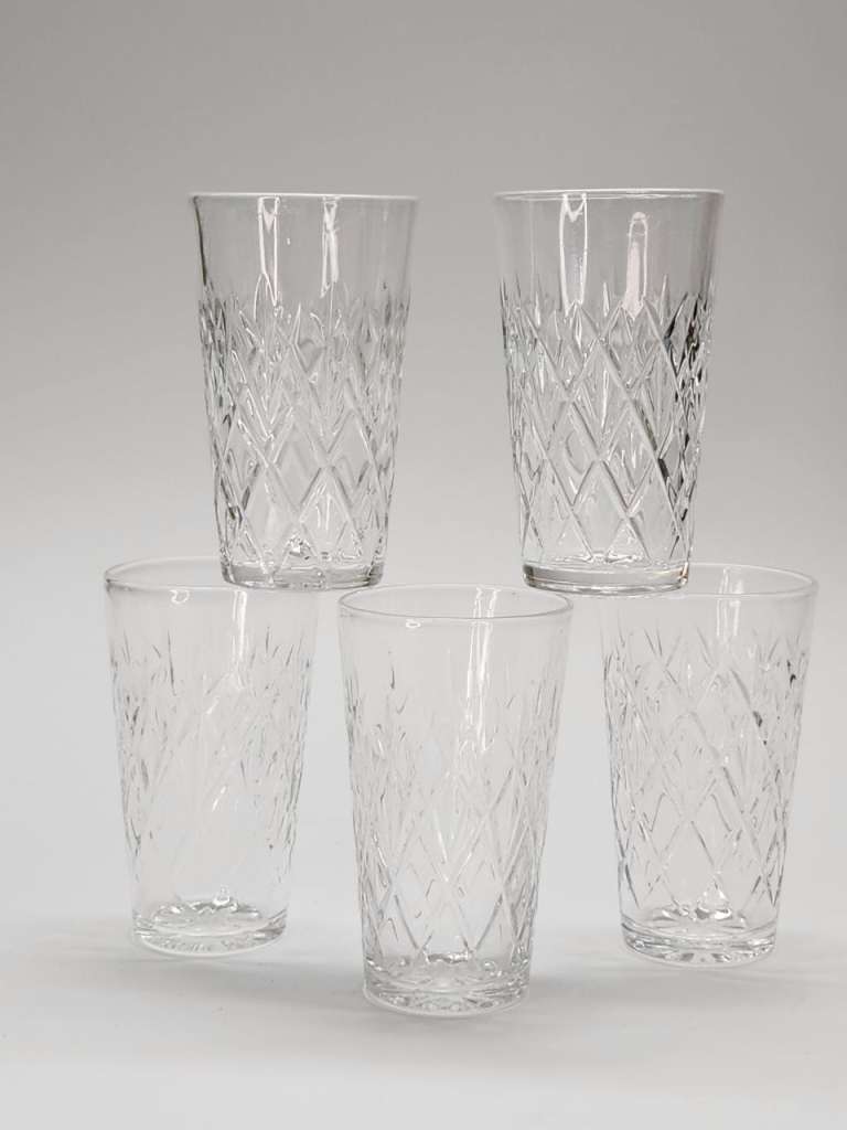 Стопки высокие 5 шт хрусталь СССР