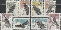 1965-133-140  Серия Набор марок (8 шт) СССР  Хищные птицы II Θ