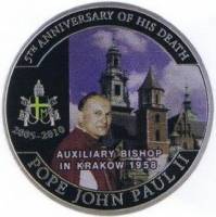 (№2010) Монета Палау 2010 год 1 Dollar (Вспомогательный Епископ)