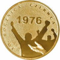 118 Монета Польша 2006 год 2 злотых Протесты в июне 1976 года  Латунь  UNC