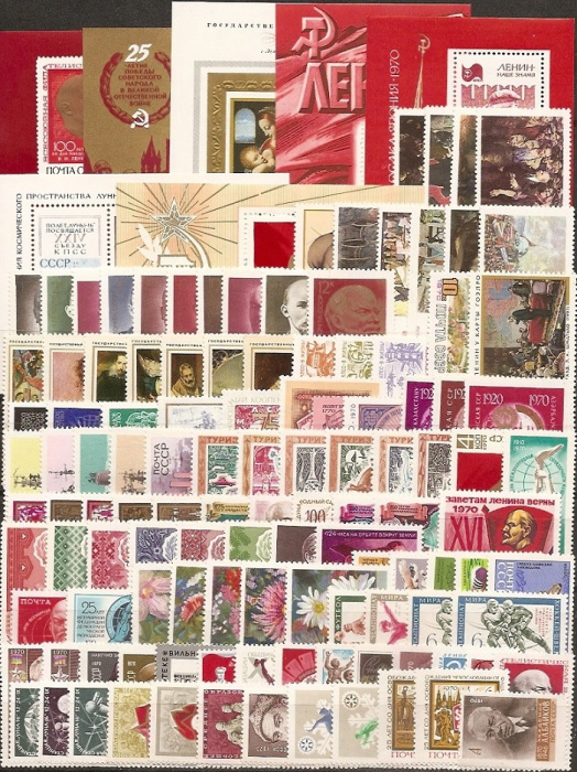 (1970-год) Годовой набор марок СССР &quot;116 марок, 7 блоков&quot;   , III O
