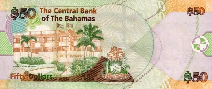  Банкнота Багамские острова 2006 год 50     UNC