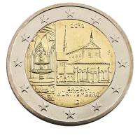 (012) Монета Германия (ФРГ) 2013 год 2 евро "Баден-Вюртемберг" Двор F Биметалл  UNC
