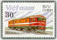 (1988-086) Марка Вьетнам "RC-1, Швеция"    Локомотивы III O