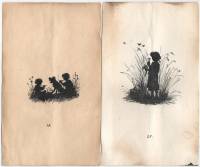 Набор из 2х литографий Елизавета Бём Россия Детство 1889 год Одна с заключением