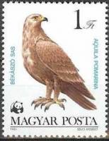 (1983-031) Марка Венгрия "Малый подорлик"    Охраняемые хищные птицы I Θ