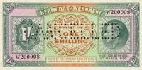 (№1939P-6) Банкнота Бермудские острова 1939 год "1 Shilling"