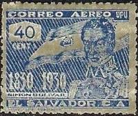 (№1930-457) Марка Сальвадор 1930 год "Simoacuten Boliacutevar 17831830", Гашеная