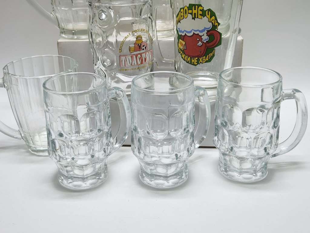 Пивные кружки разные 9 штук