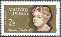 (1964-034) Марка Венгрия "Элеонора Рузвельт (Серо-зеленая)"    Элеонора Рузвельт III Θ
