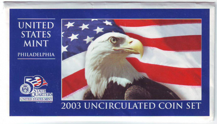 (2003p, 10 монет) Набор монет США 2003 год   UNC