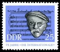 (1963-033) Марка Германия (ГДР) "Пьер Кретьен Дегейтер"    Интенацинал III Θ