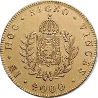 (№1832km386.1) Монета Бразилия 1832 год 4,000 Reacute;is