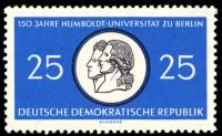 (1960-053) Марка Германия (ГДР) "Братья Гумбольдт"    Университет Гумбольдта III O