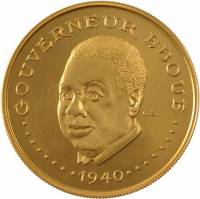 () Монета Чад 1970 год 3000  ""   Биметалл (Платина - Золото)  UNC