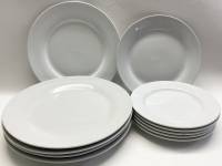 Тарелки белые большие, средие 11шт