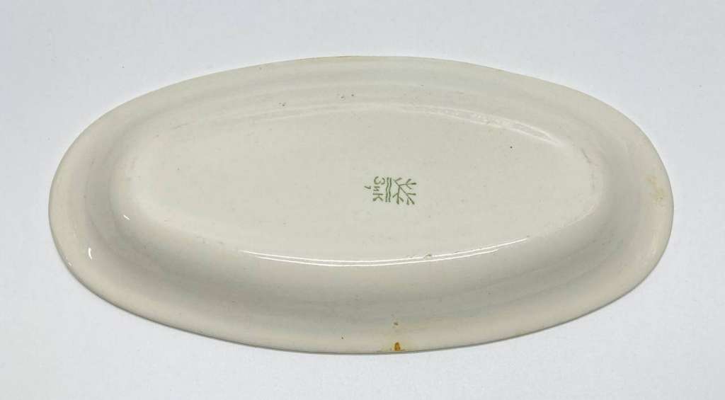 Блюдо овальное цветы, ЗИК Конаково, СССР