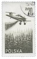 (1977-002) Марка Польша "Самолет PZL-106A Kruk"    Современная авиация II Θ