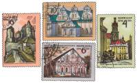 1972-057-60  Серия Набор марок (4 шт) СССР   Исторический памятники Украины III Θ