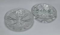 Розетки хрусталь 2 шт (сост. на фото)