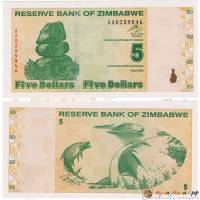(,) Банкнота Зимбабве 2009 год  долларов "Балансирующие скалы"   UNC