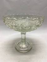 Фруктовница на ножке, 17 см, хрусталь, СССР